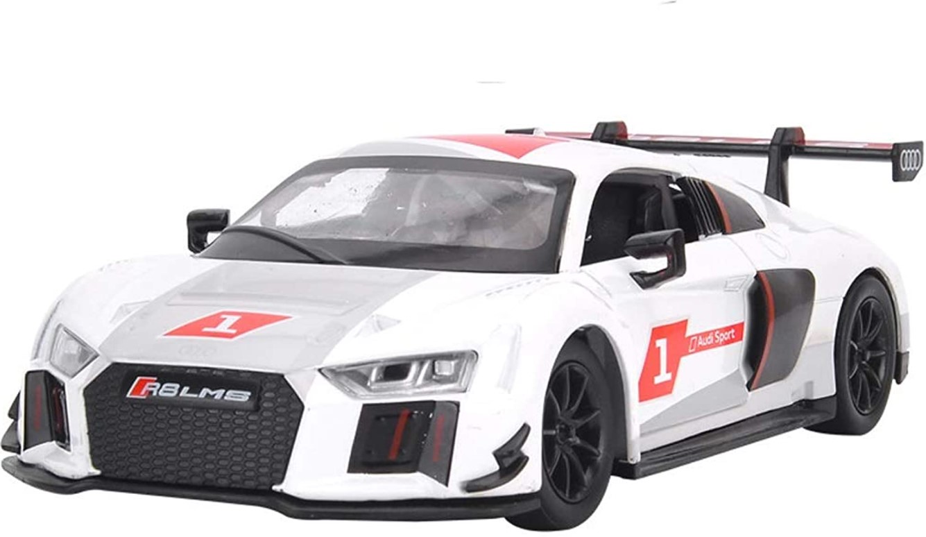 

Гоночная модель автомобиля Audi R8 1:32 детская белая игрушка №1