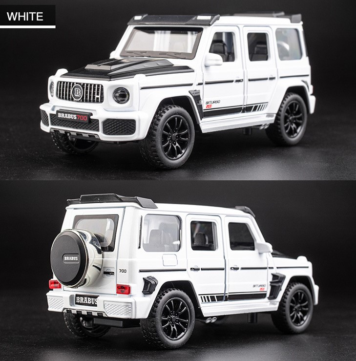 

Модель легкового автомобиля Babos G700 1:32 детская белая игрушечная машина