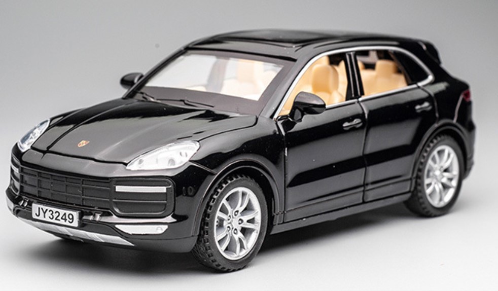 

Модель автомобиля Porcshe Cayenne Turbo 1:32 внедорожник, звук и свет черный