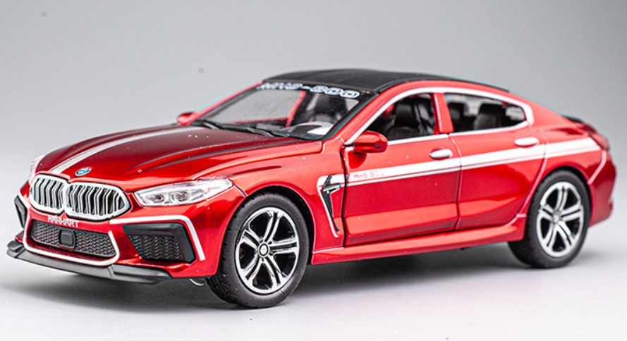 

Спортивный автомобиль BMW M8 Manhard 1:32 металлический красный игрушечный автомобиль