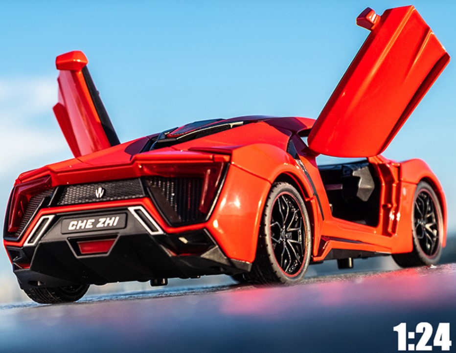 

Спортивный автомобиль Lycan 1:24 детская красная игрушечная машина