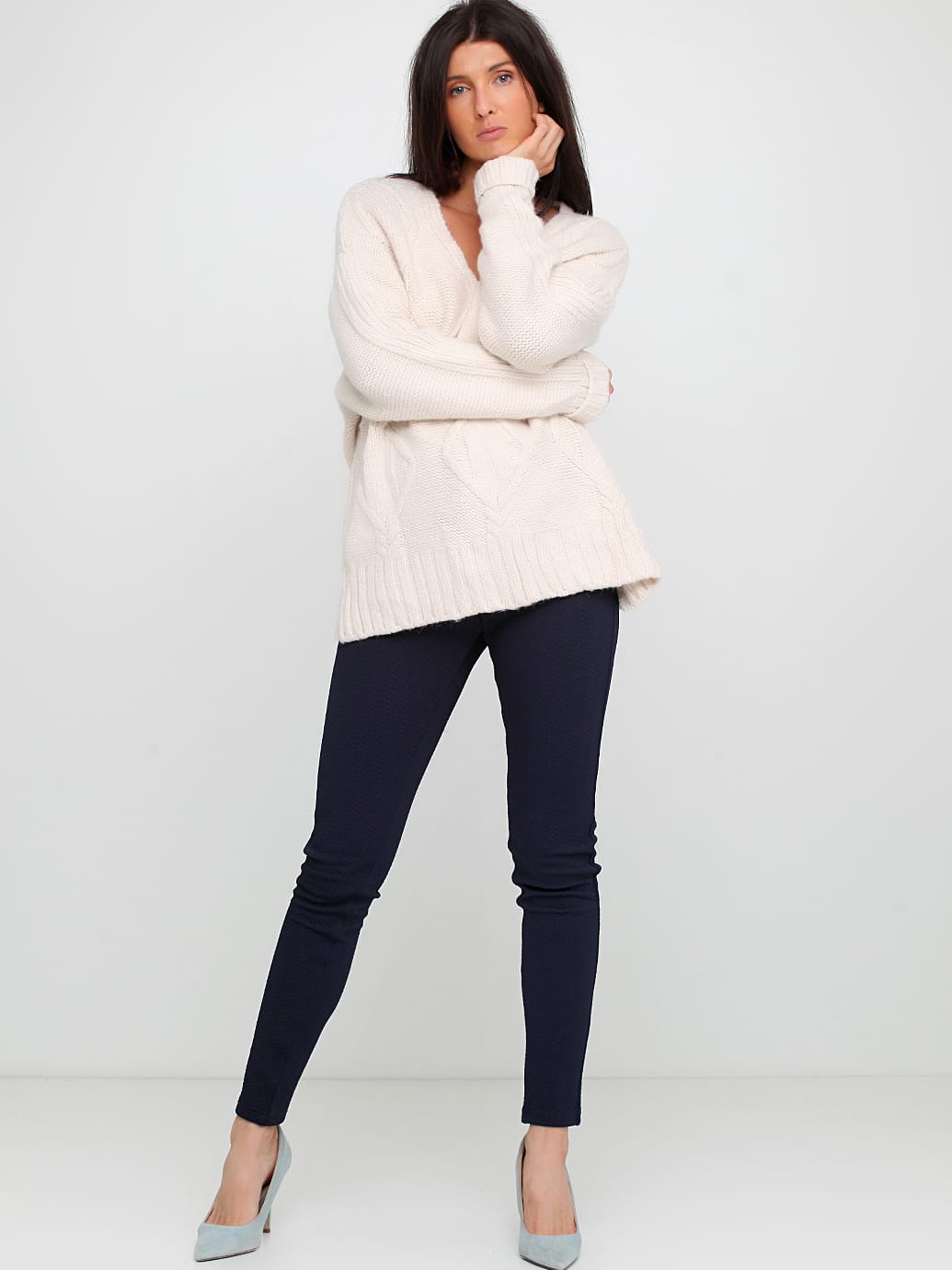

Брюки H&M 24-2806_02 S Темно-синие
