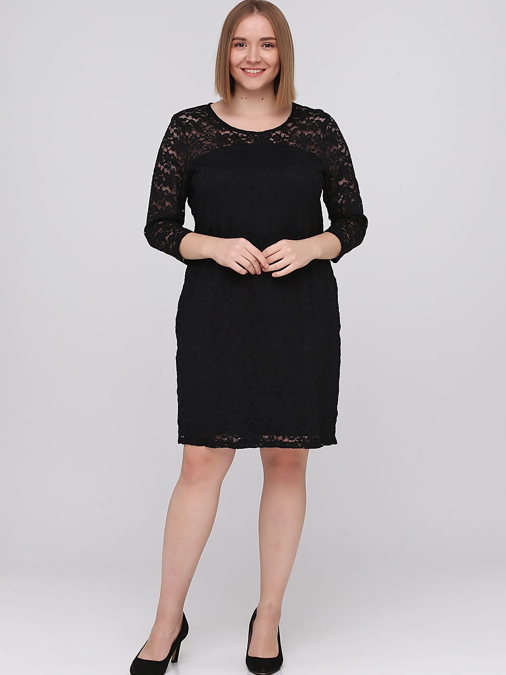

Платье Monki 467461_круж  Черное, Платье Monki 467461_круж XL Черное