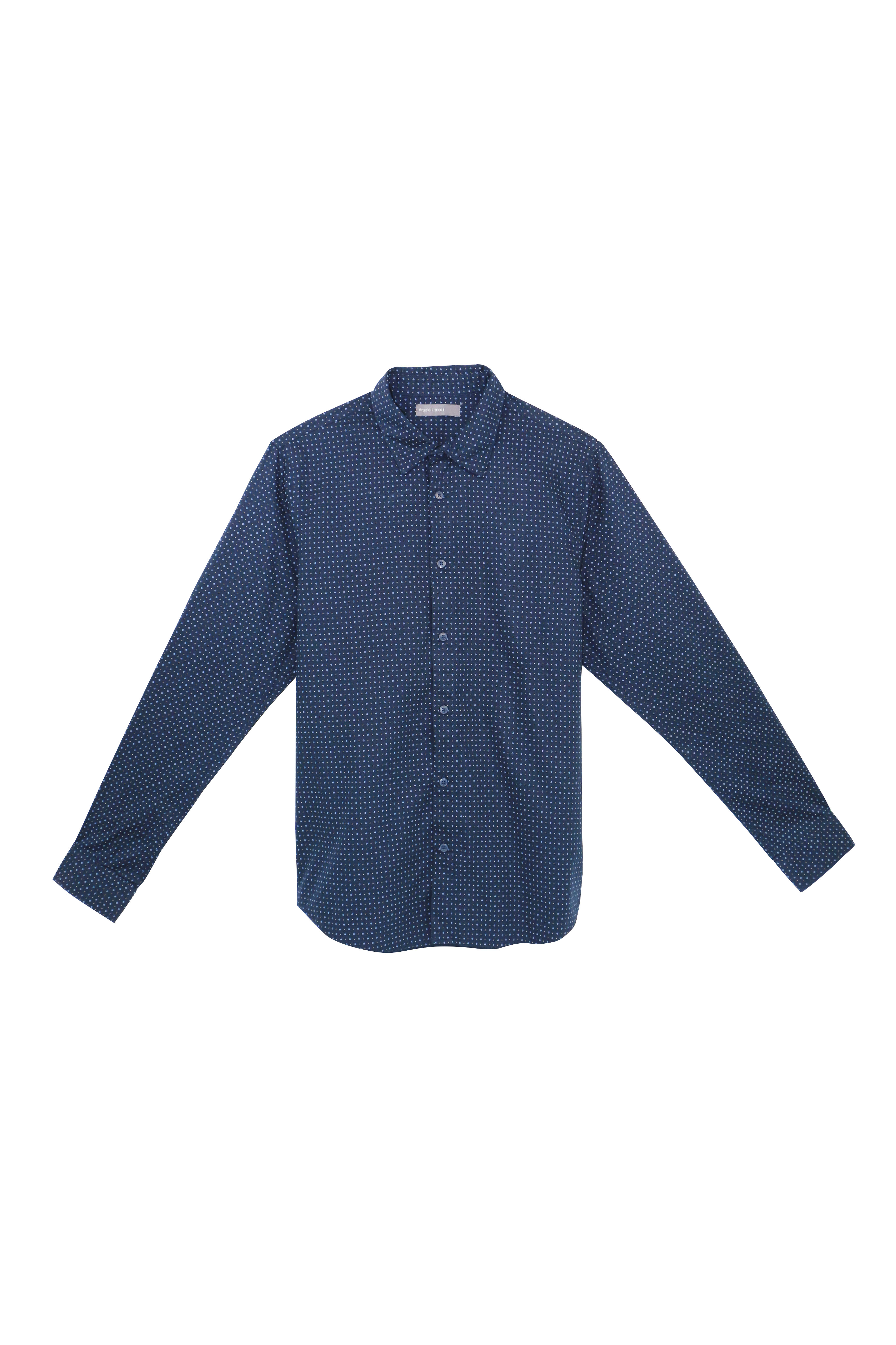 

Рубашка с длинным рукавом SLIM FIT C&A M (39/40) темно синий-голубой WE-550244