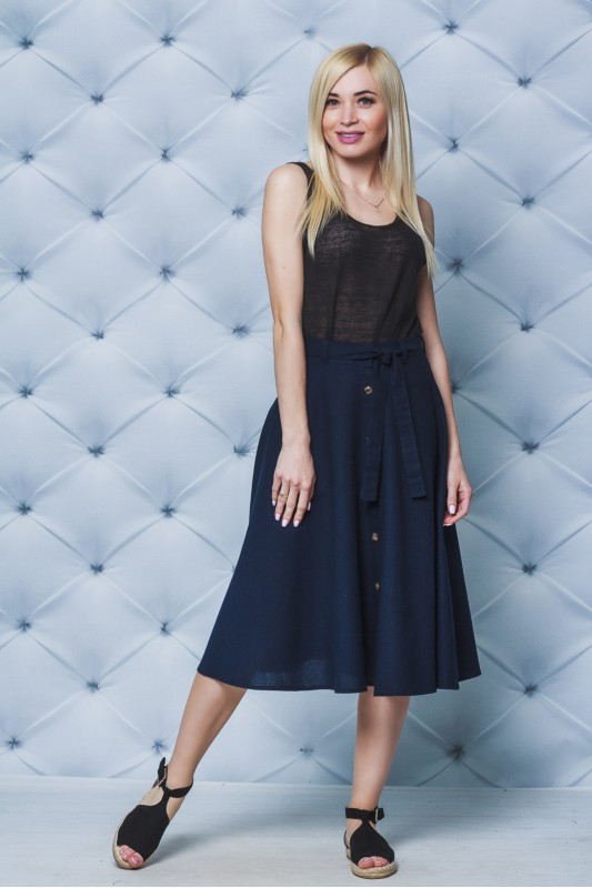 

Fashions • Юбка Морайн Fashions 52-54 темно-синий (02176-ве)