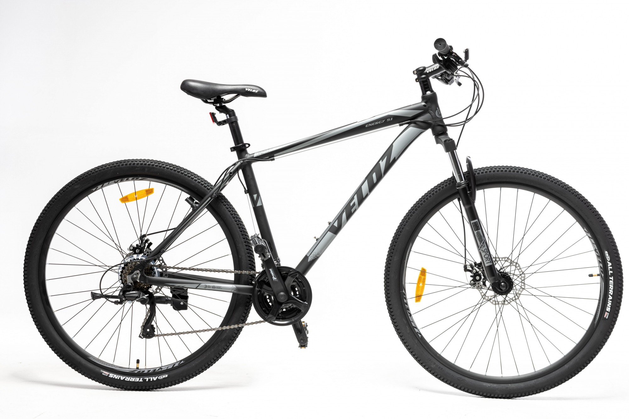 

Велосипед Veloz Energy 9.1 29” 19" 2021 черно-серый мат