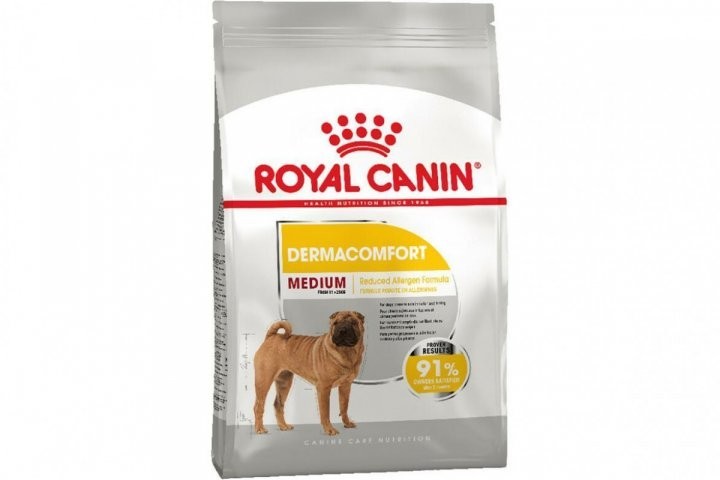 Сухой корм Royal Canin Medium Dermacomfort для собак средних пород с повышенной чувствительностью кожи старше 12 месяцев 10 кг