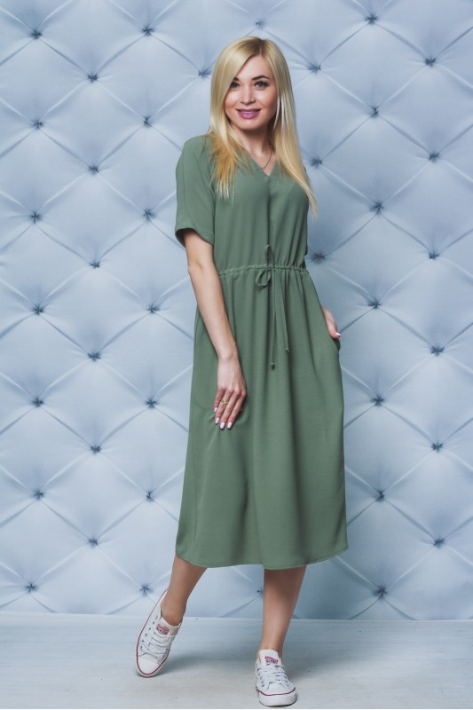 

Fashions • Платье Фирн Fashions 54-56 оливковый (02208-ве)