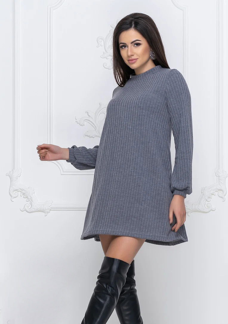 

Fashions • Платье Natella Fashions 46-48 серый (818-фг)