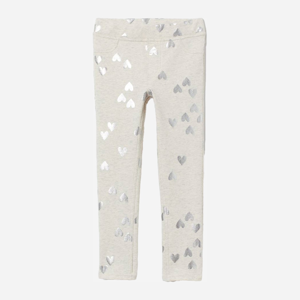 

Треггинсы H&M 060690957 116 см Светло-бежевый/Сердечки