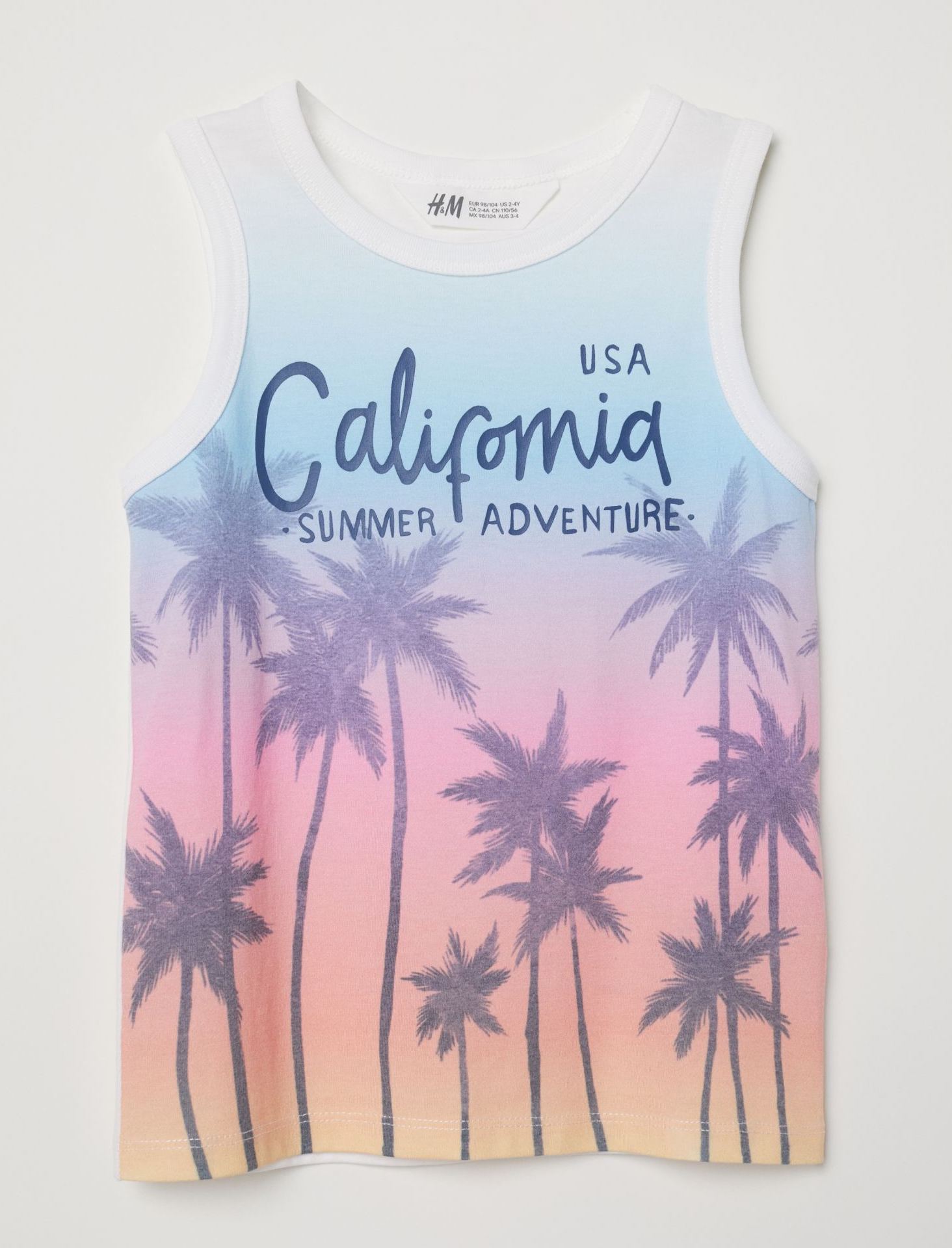 

Летняя майка на мальчика H&M 110-116 размер белая 0656589007