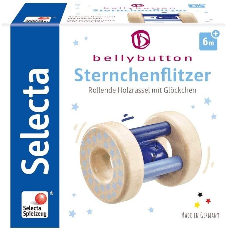 

Деревянная погремушка для младенцев Selecta bellybutton Stars Car Toy (64011)