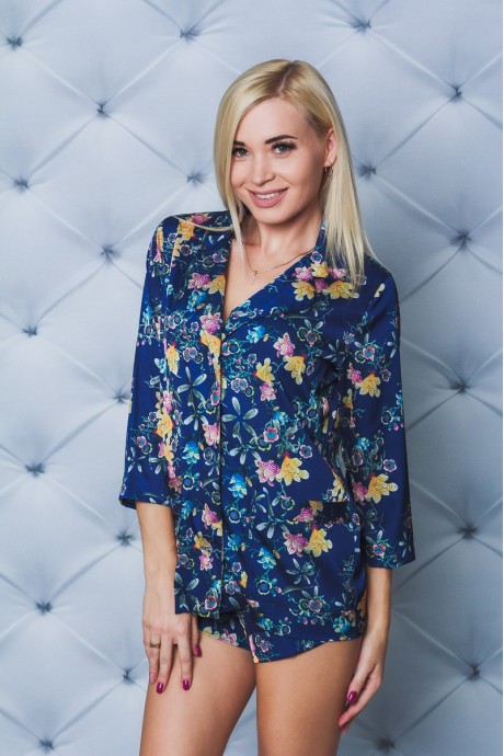 

Fashions • Пижама Лангли Fashions 52-54 темно-синий (02028/3-ве)