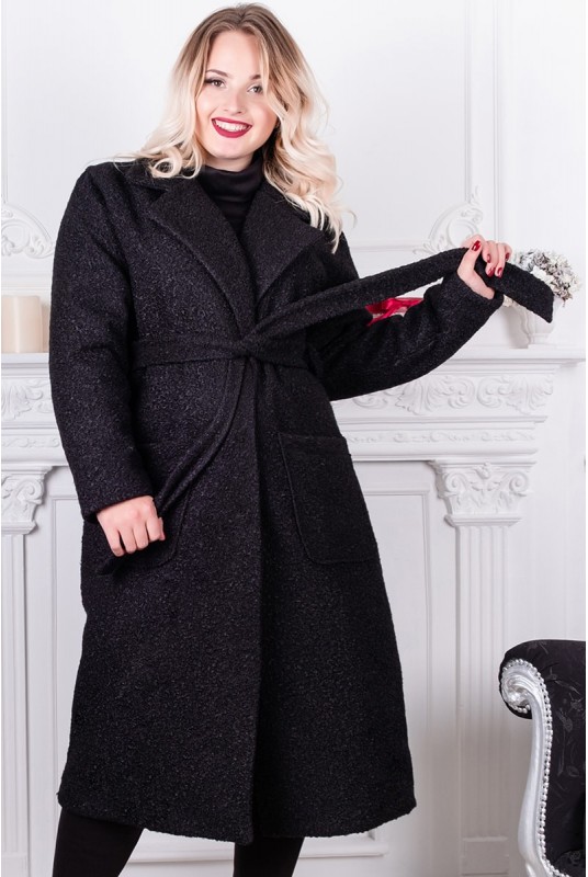 

Fashions • Женское пальто на запах Берлин Fashions  черный (150-бр-лб, Fashions • Женское пальто на запах Берлин Fashions 56 черный (150-бр-лб)
