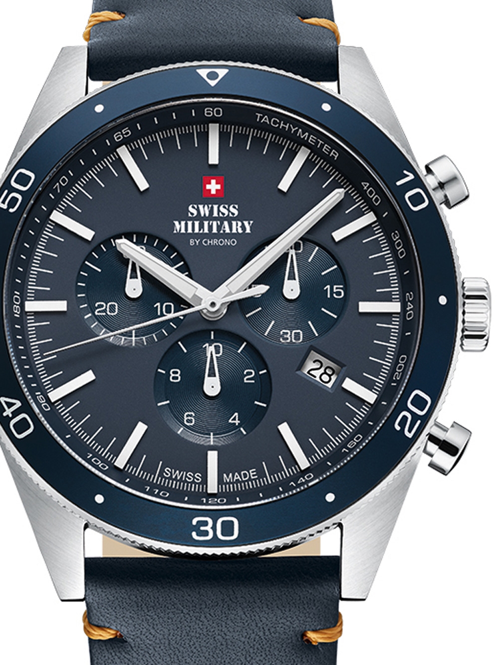 

Часы Swiss Military SM34079.05 Chronograph 43mm 10ATM