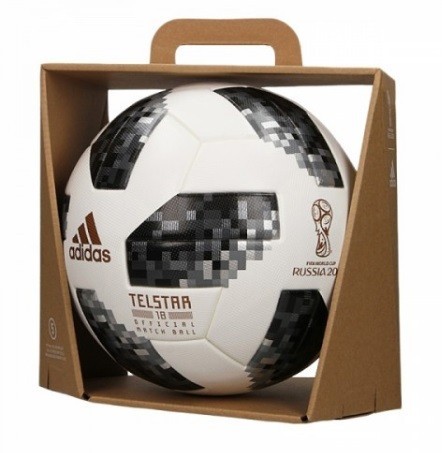 

Мяч футбольный Adidas Telstar 18 World Cup OMB CE8083 №5 Черно-белый (CE8083)