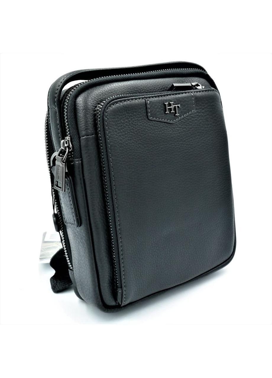 

Мужская кожаная сумка H.T.Leather 22х18х7 см