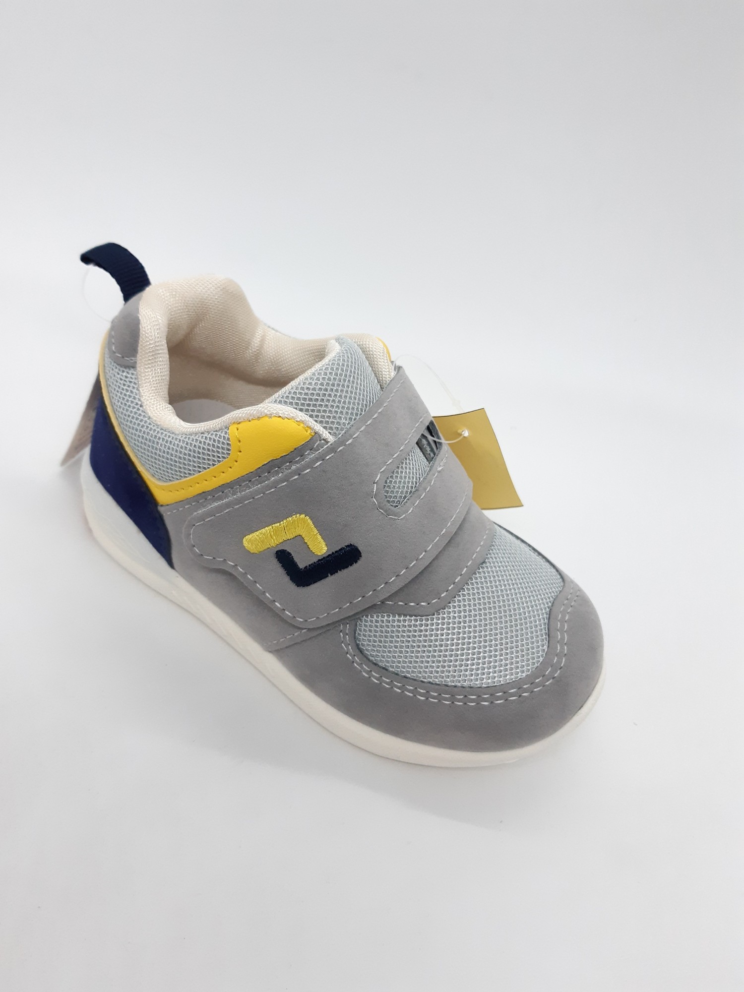

Кроссовки Jong Golf серые с желтым и синим Km-0097 22 р 14,4 см