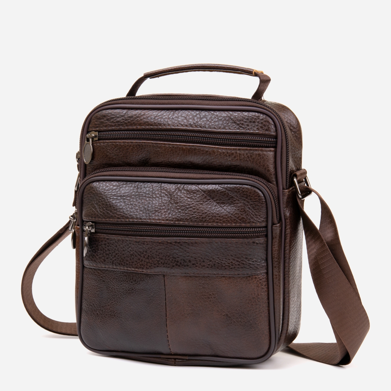 

Мужская сумка кожаная Vintage Коричневая (leather-20456)
