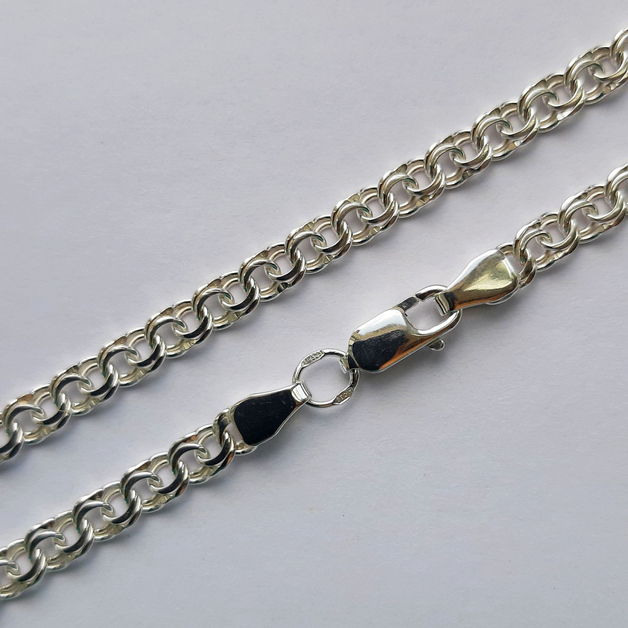 

Серебряная цепочка плоский Бисмарк 60см 925 пробы 13,5г