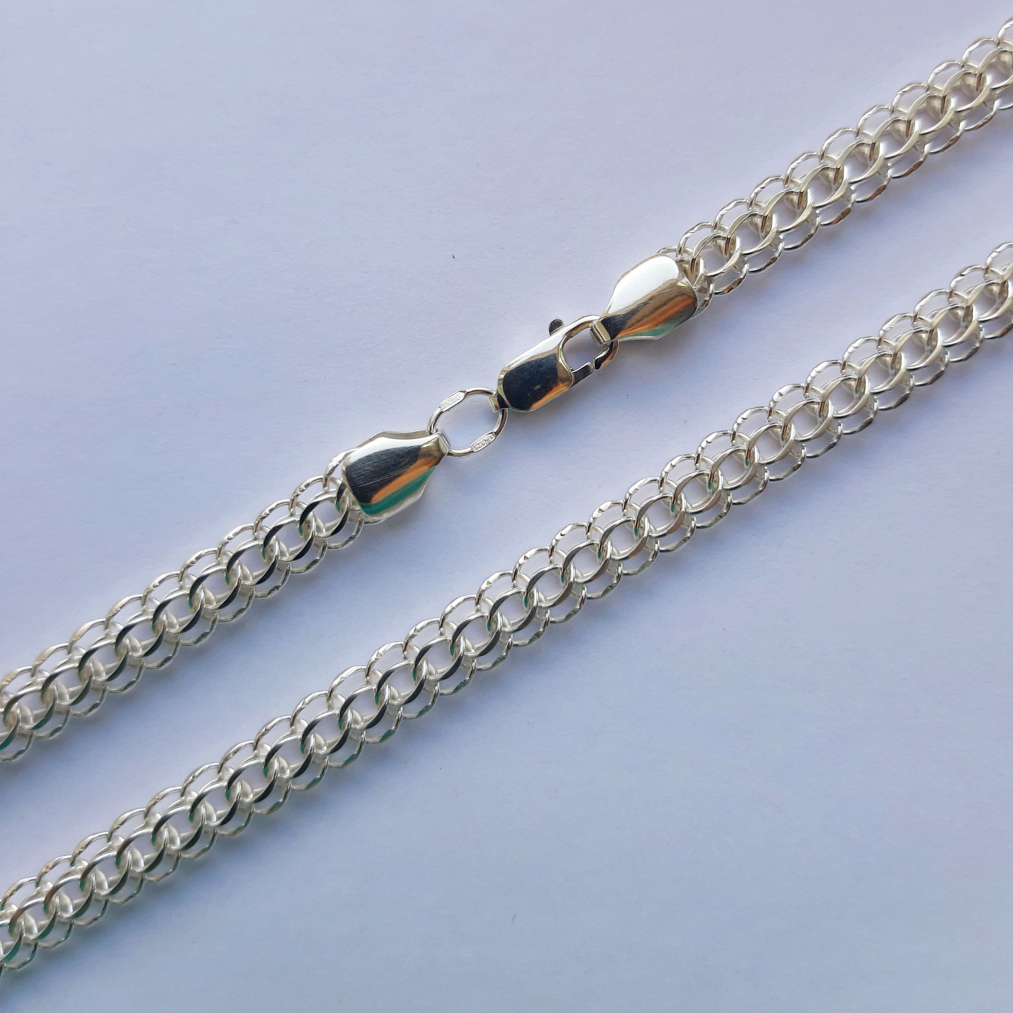 

Серебряная цепочка Питон (Венеция) 55см 925 пробы 18,3г
