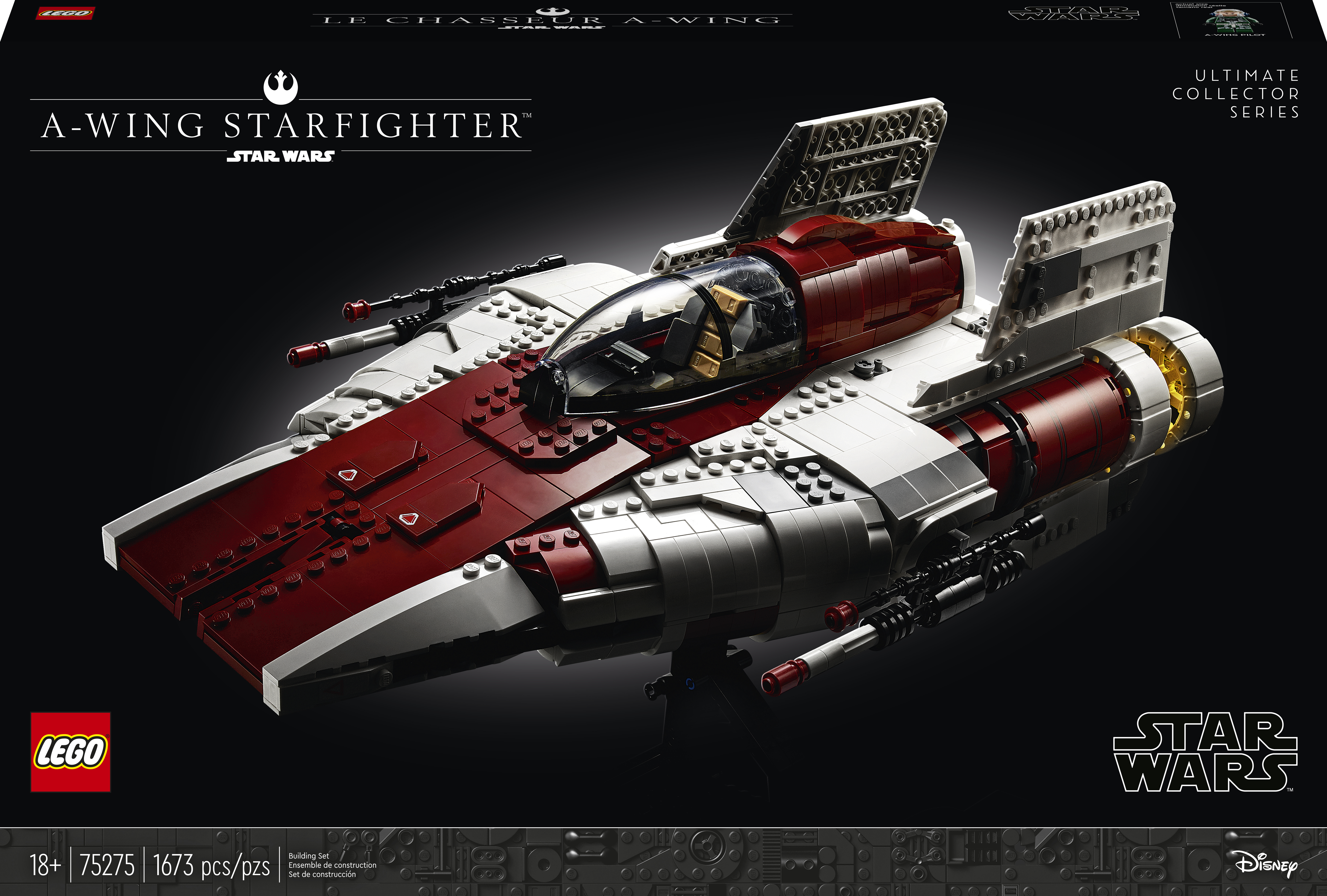 

Конструктор LEGO Star Wars Звездный истребитель типа А 1673 деталей (75275)