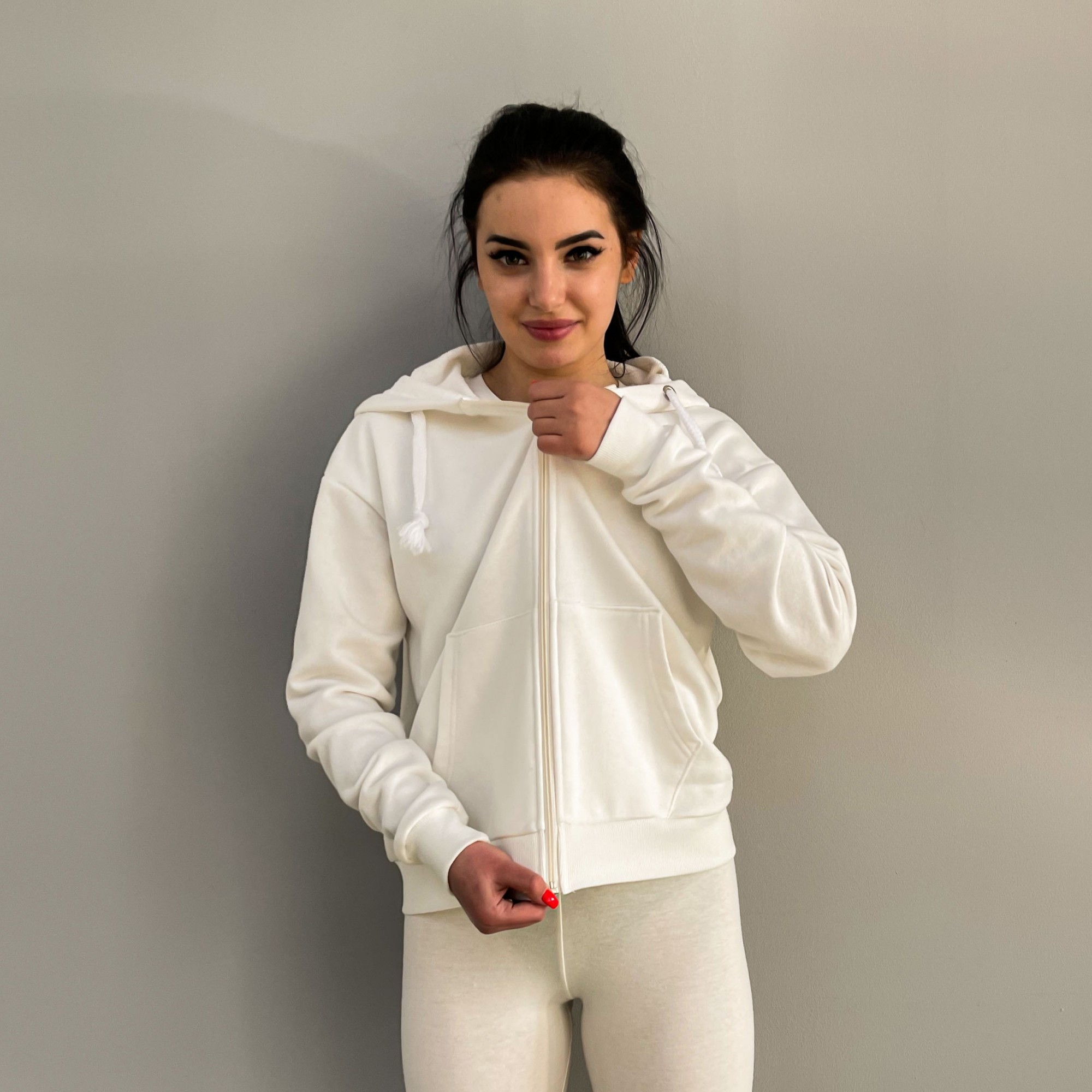 

Худи на замку Двунитка XL Молочный (bd1204-210)