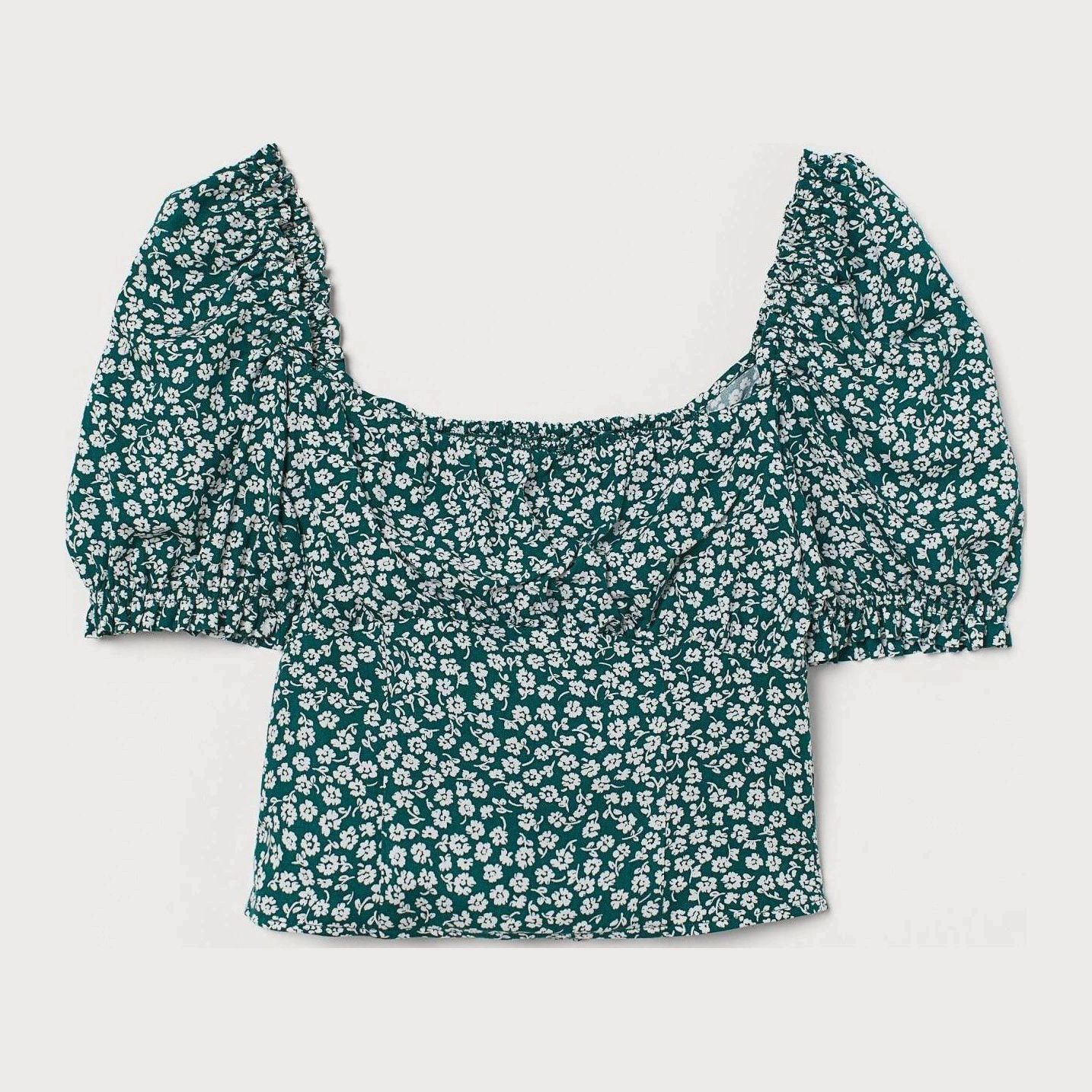 

Топ H&M 1606-8291831 42 Зеленый