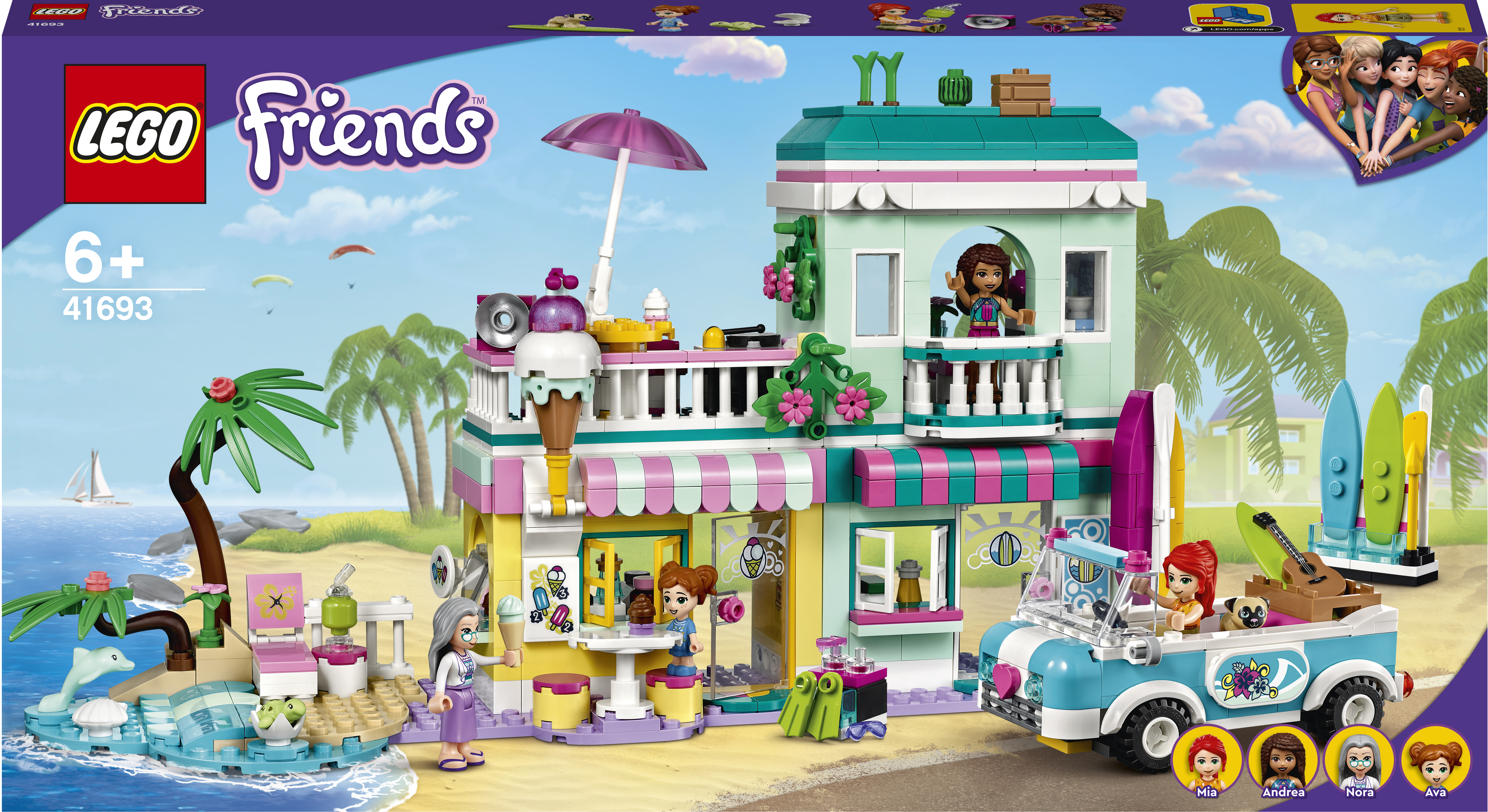 

Конструктор LEGO Friends Серферский дом на берегу 685 деталей (41693)