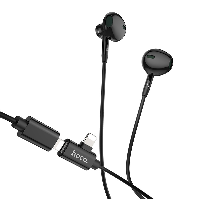 

Наушники HOCO L11 Lightning to Lightning 220V Чёрный