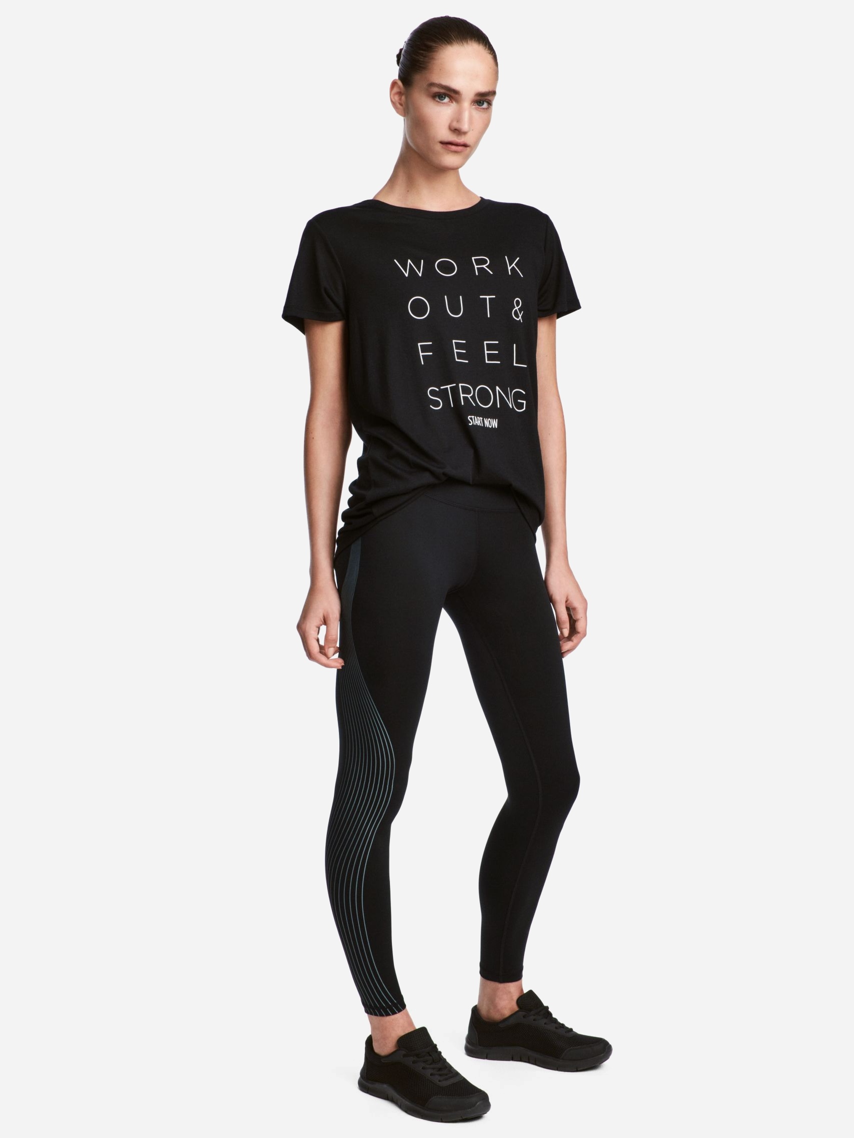 

Спортивные леггинсы H&M 207-4843986 M Черные