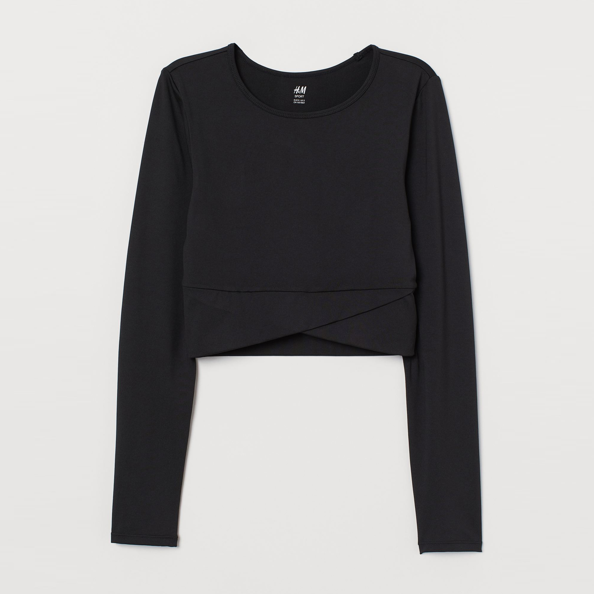 

Лонгслив H&M 2302-8760432 M Черный