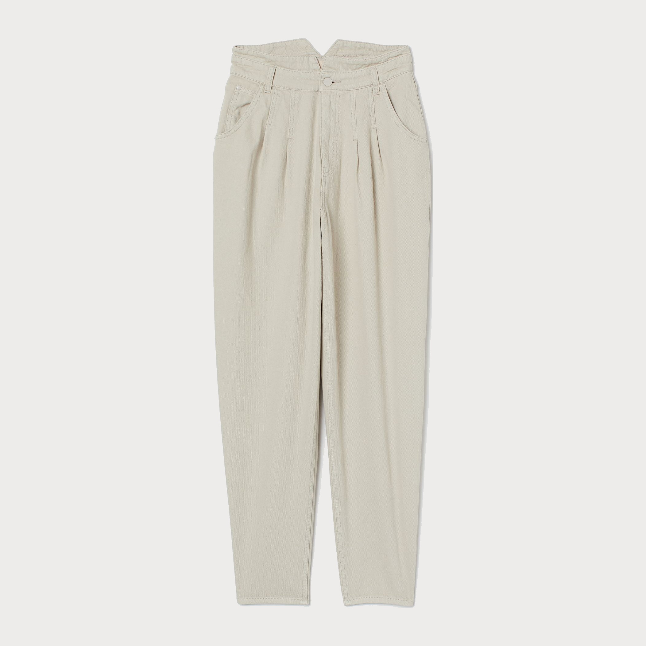 

Брюки H&M 2506-8130160 40 Светло-бежевые