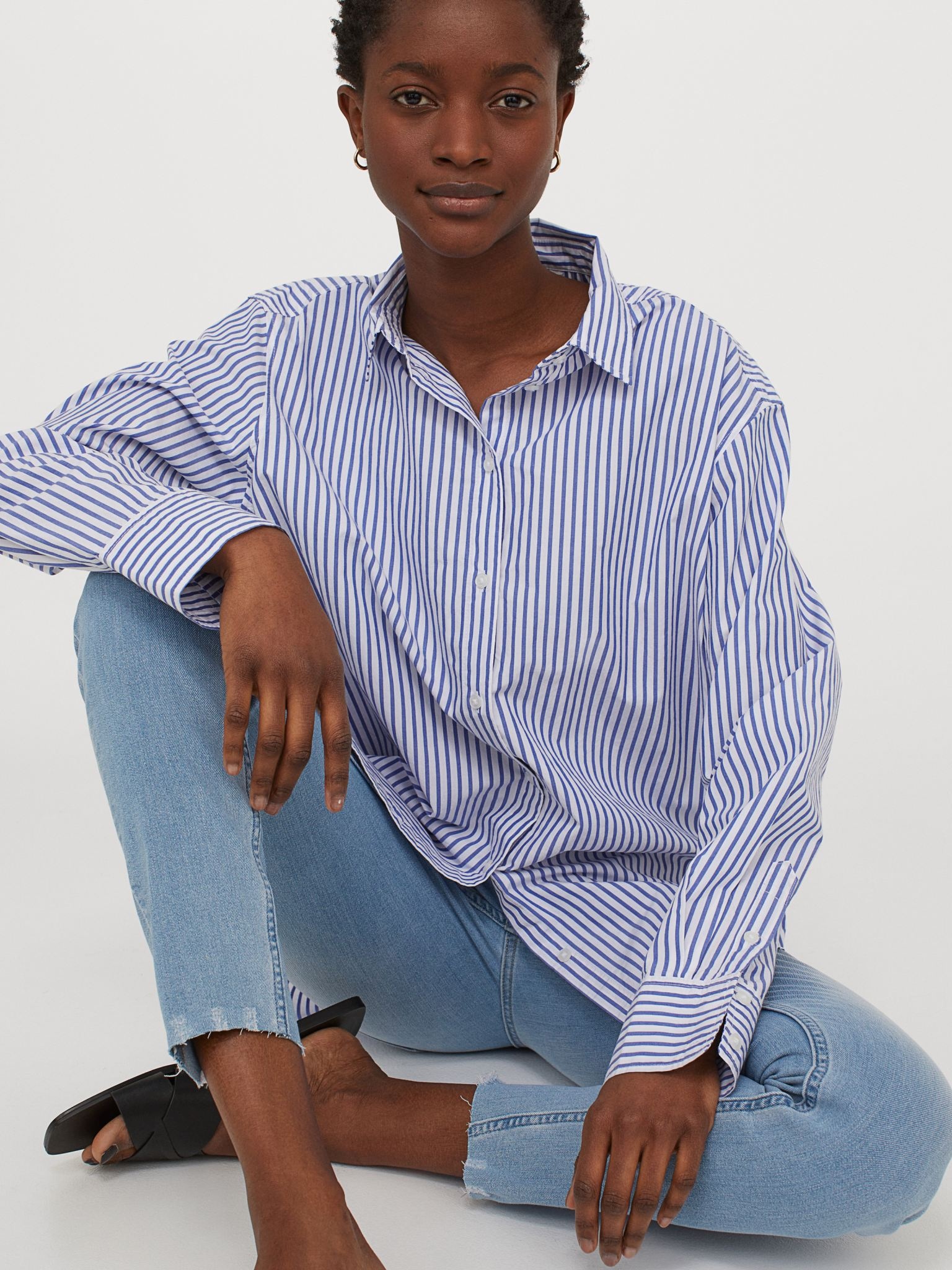 

Джинсы H&M 2506-9144412 44 Голубые