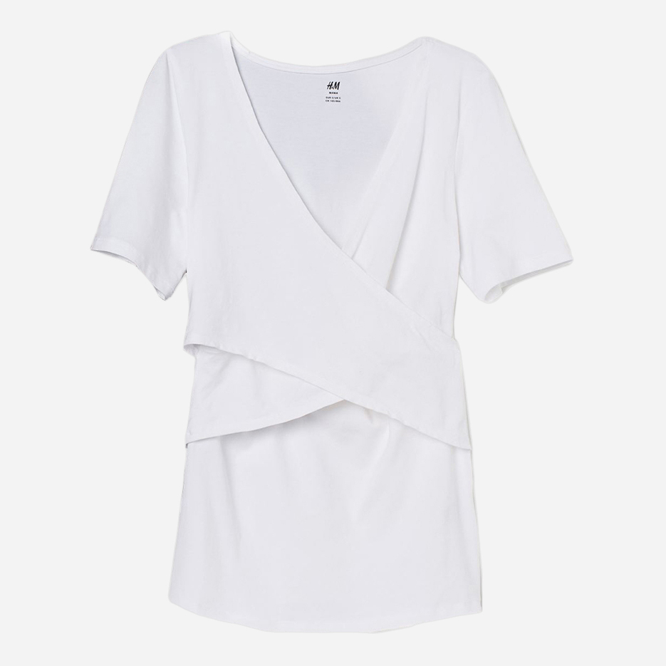 

Футболка для кормящих мам H&M 2506-9416582  Белая, Футболка для кормящих мам H&M 2506-9416582 XL Белая