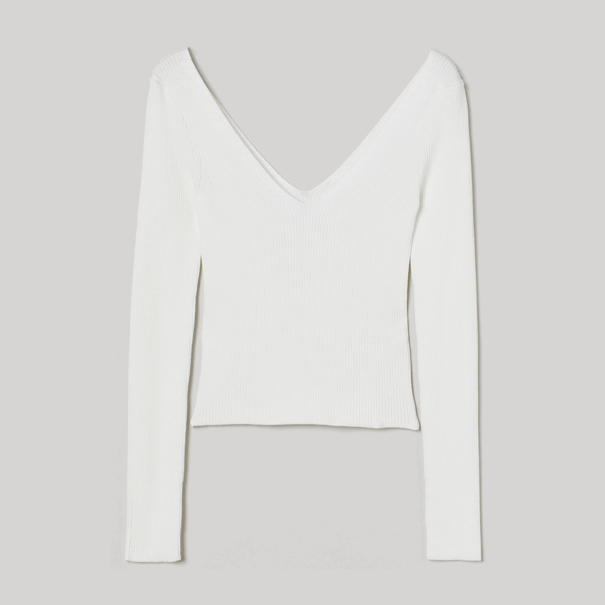 

Пуловер H&M 2606-8856672 XS Белый