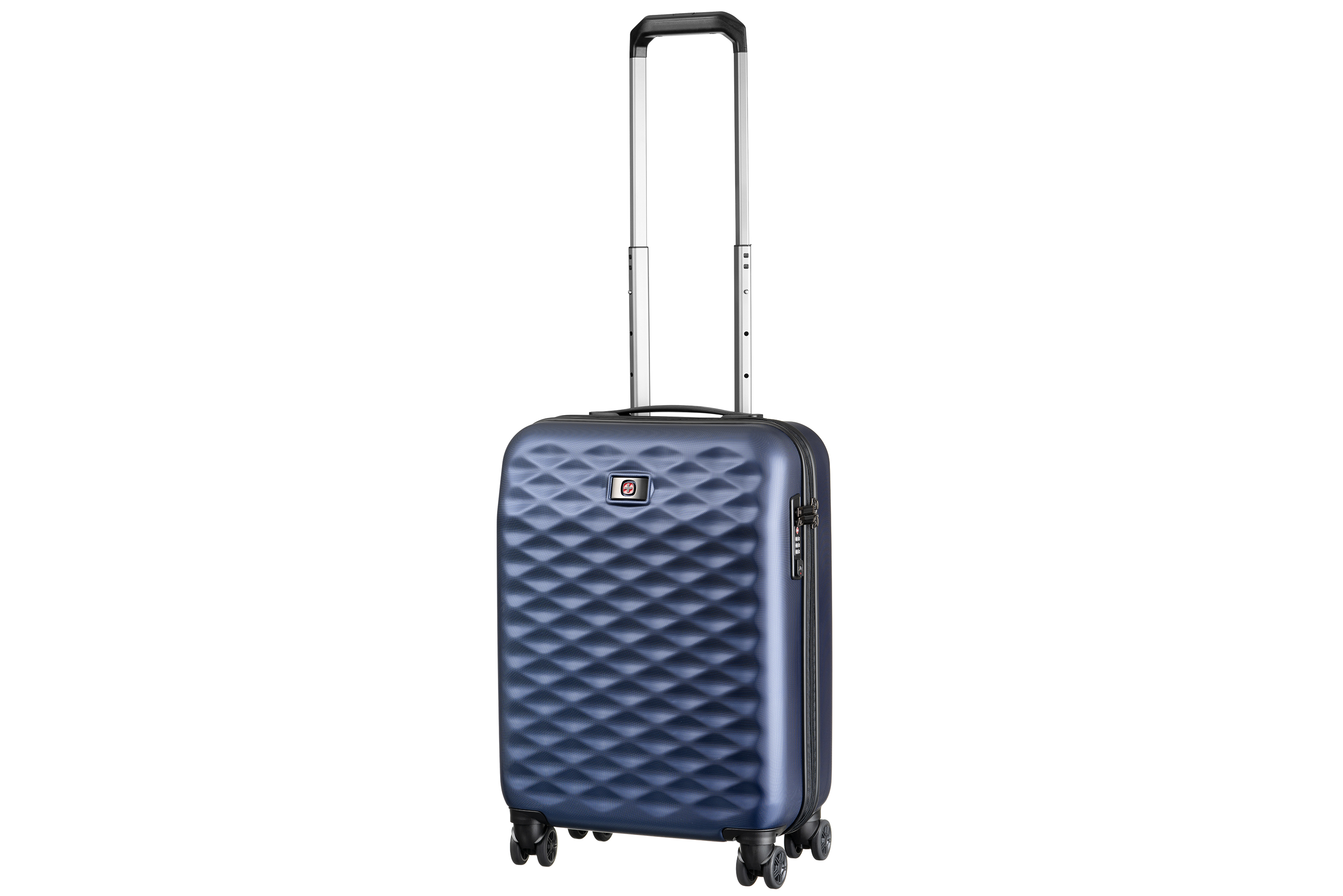 

Чемодан пластиковый Wenger, Lumen 20", малый, 4 колеса, тёмно-синий (605728)