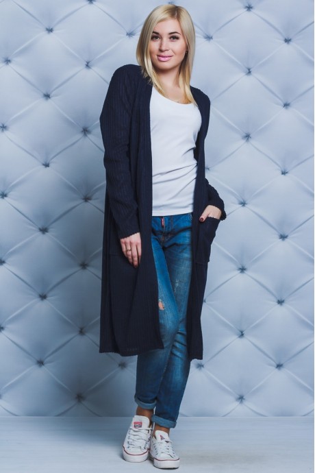 

Fashions • Женский кардиган Малих Fashions 48-50-52 темно-синий (01839-ве)