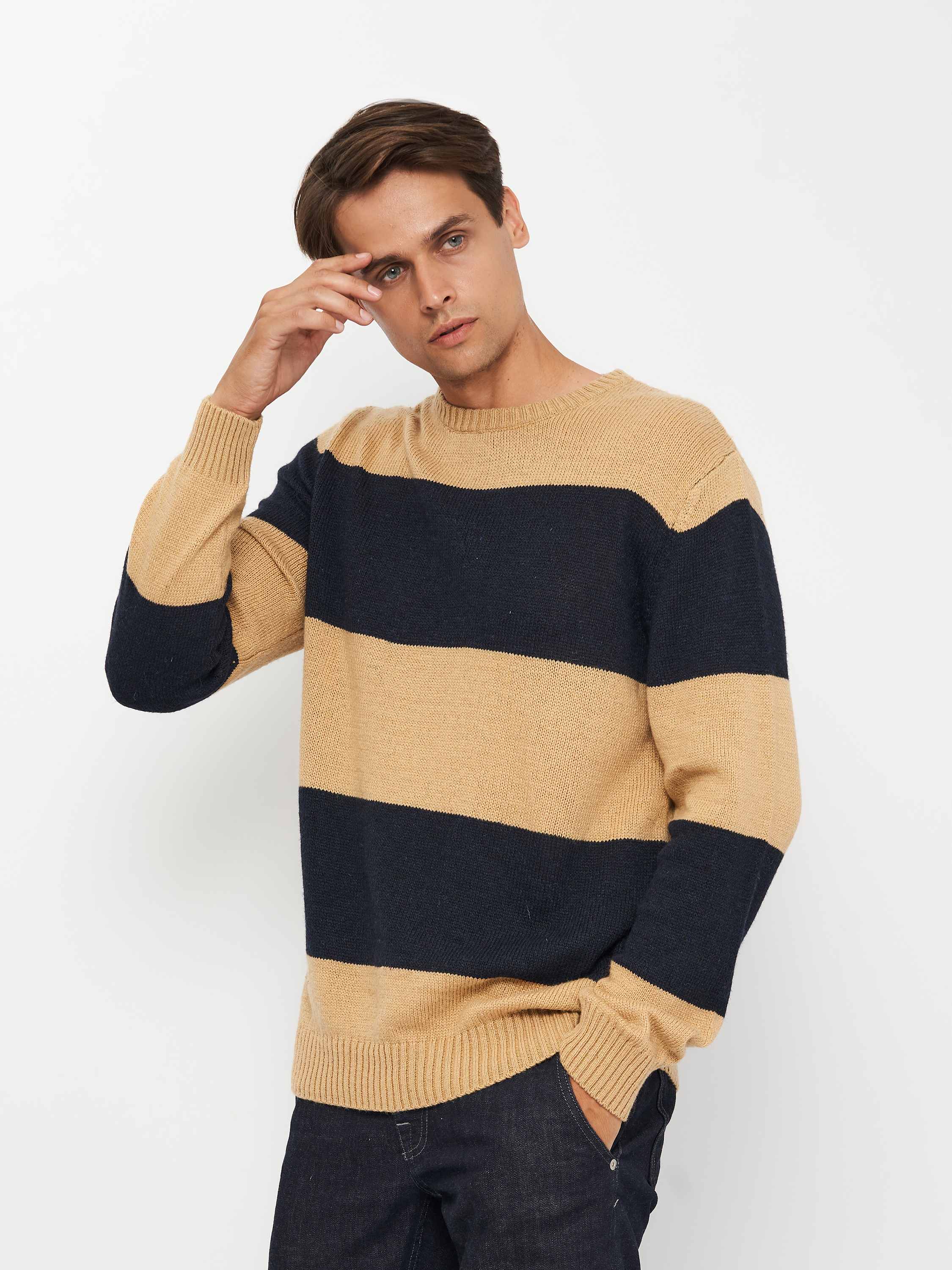 

Джемпер Koton 9KAM91165LT-M25 XL Camel Stripe