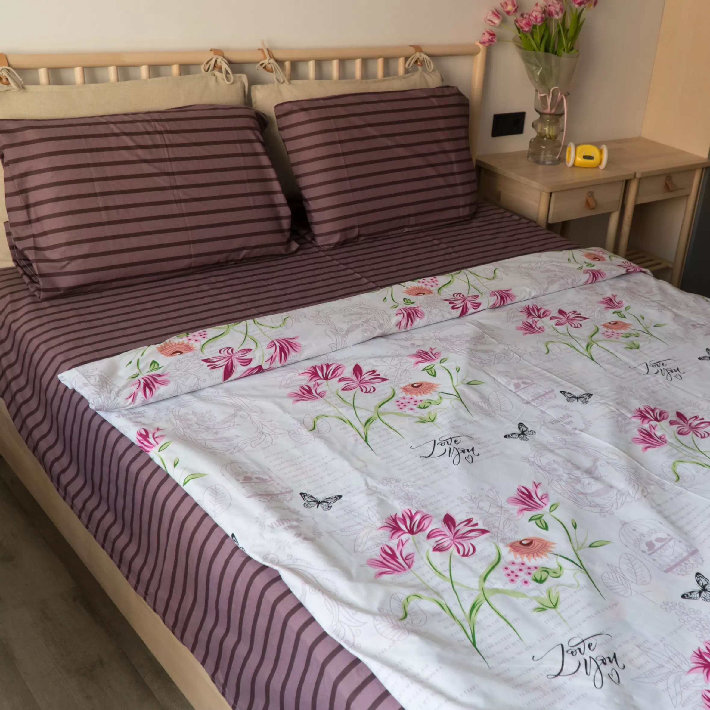 

Комплект постельного белья KrisPol "Нежные цветы" Евро (157695-3)