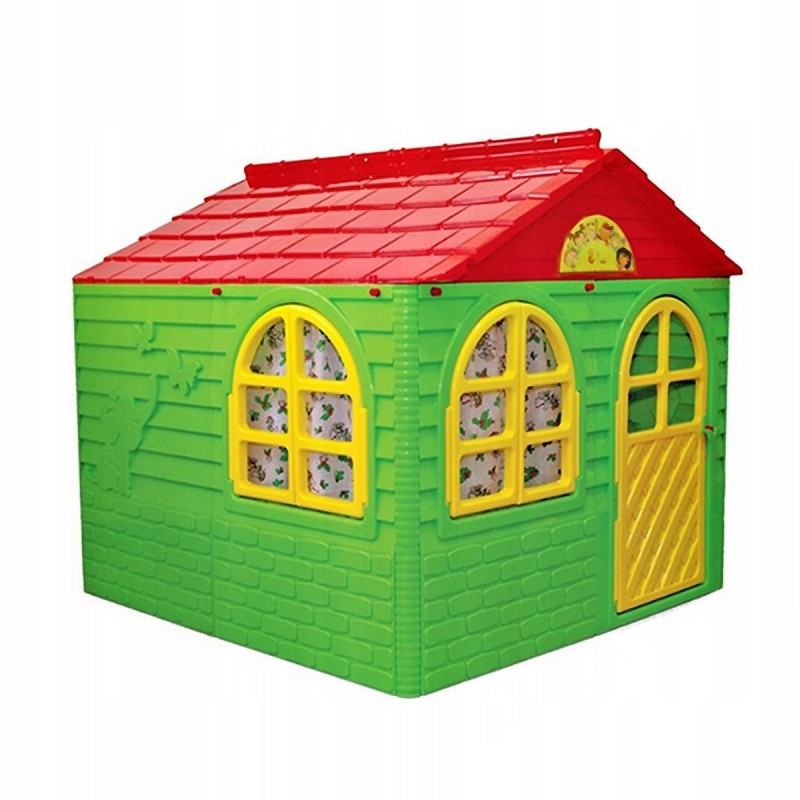 

Детский игровой Домик DOLONI TOYS со шторками пластиковый 02550/3