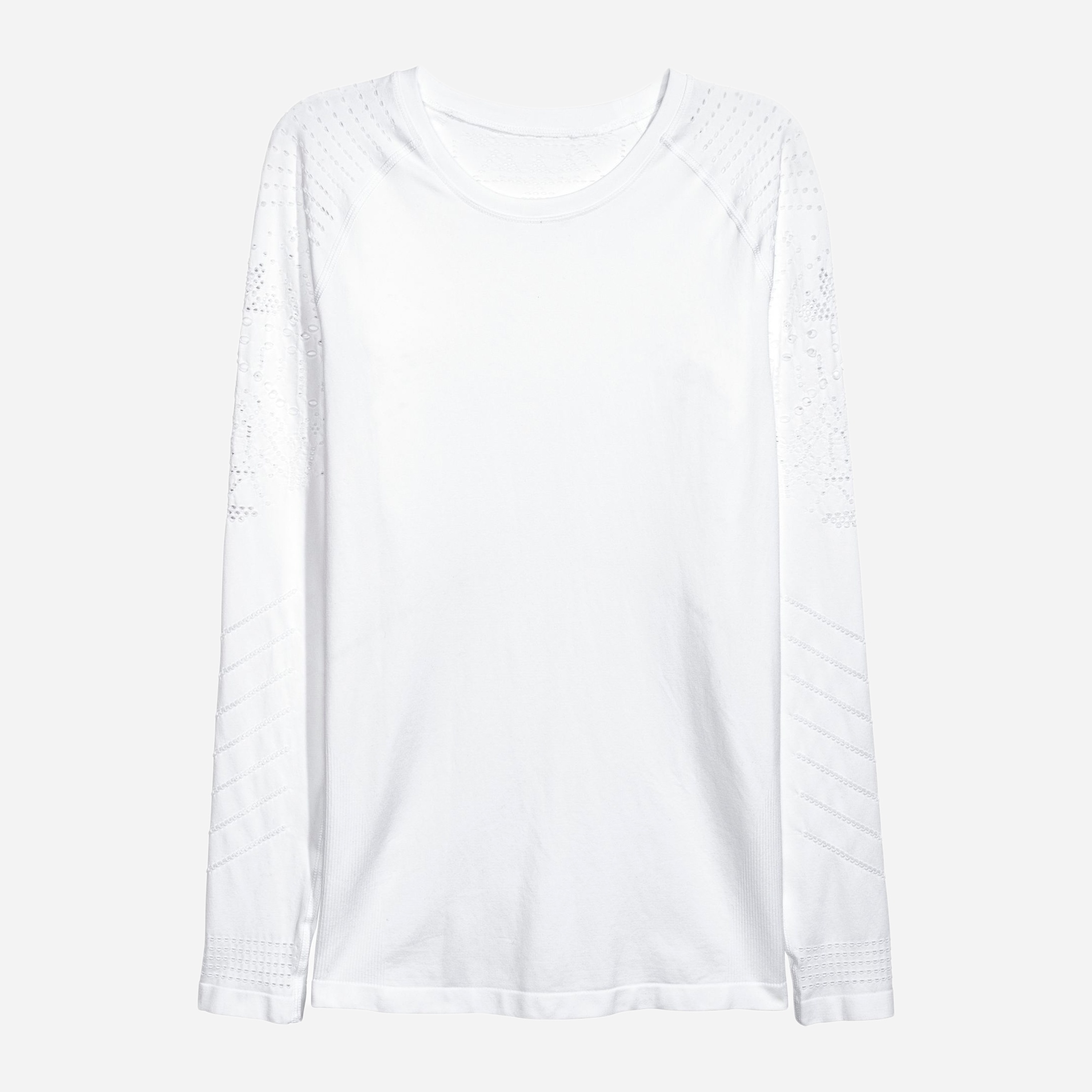 

Лонгслив H&M 607-5680137 XS Белый
