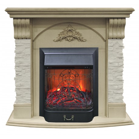 

Электрокамин Athena WT с Majestic Lux BR S/Bl