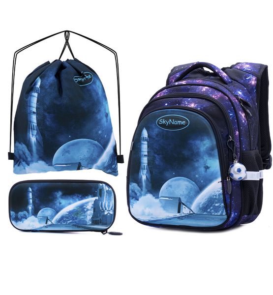 

Рюкзак школьный для девочек SkyName R2-180 Full Set