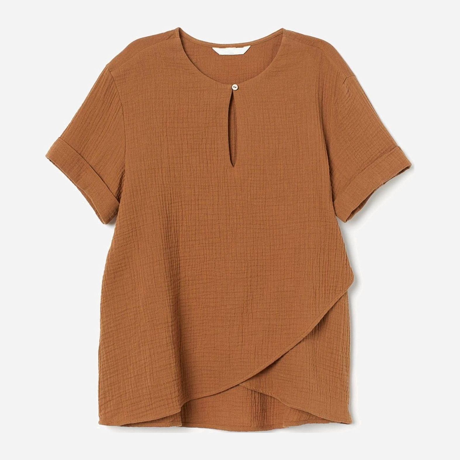 

Блузка H&M 8589761-ACXI M Темно-бежевая