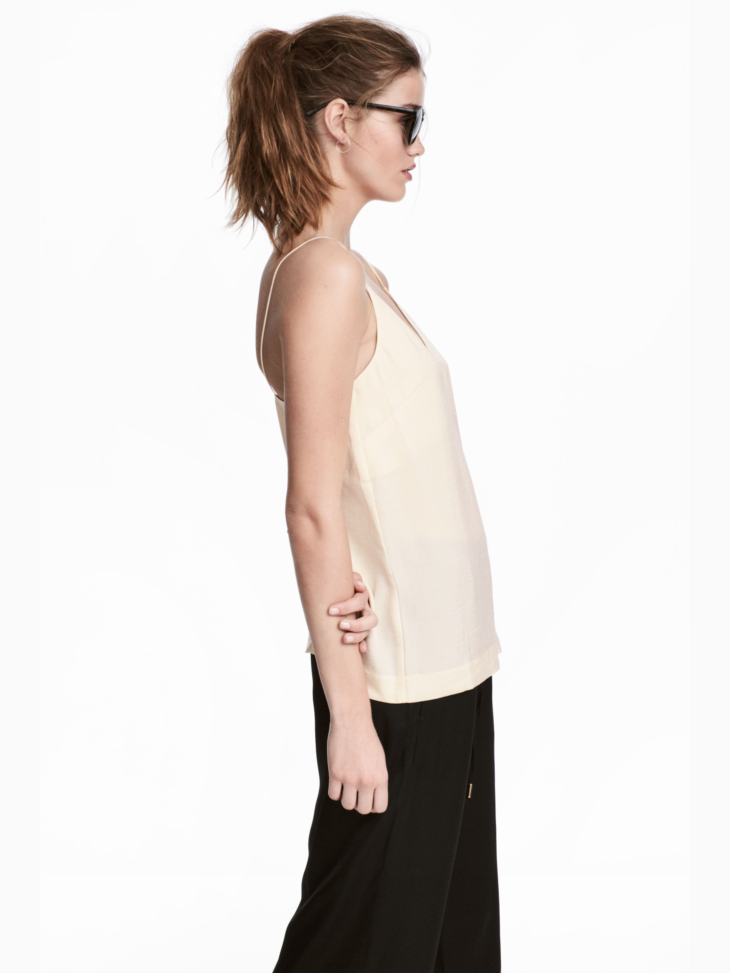 

Топ H&M 4977166-ACWJ  Светло-бежевый, Топ H&M 4977166-ACWJ 36 Светло-бежевый