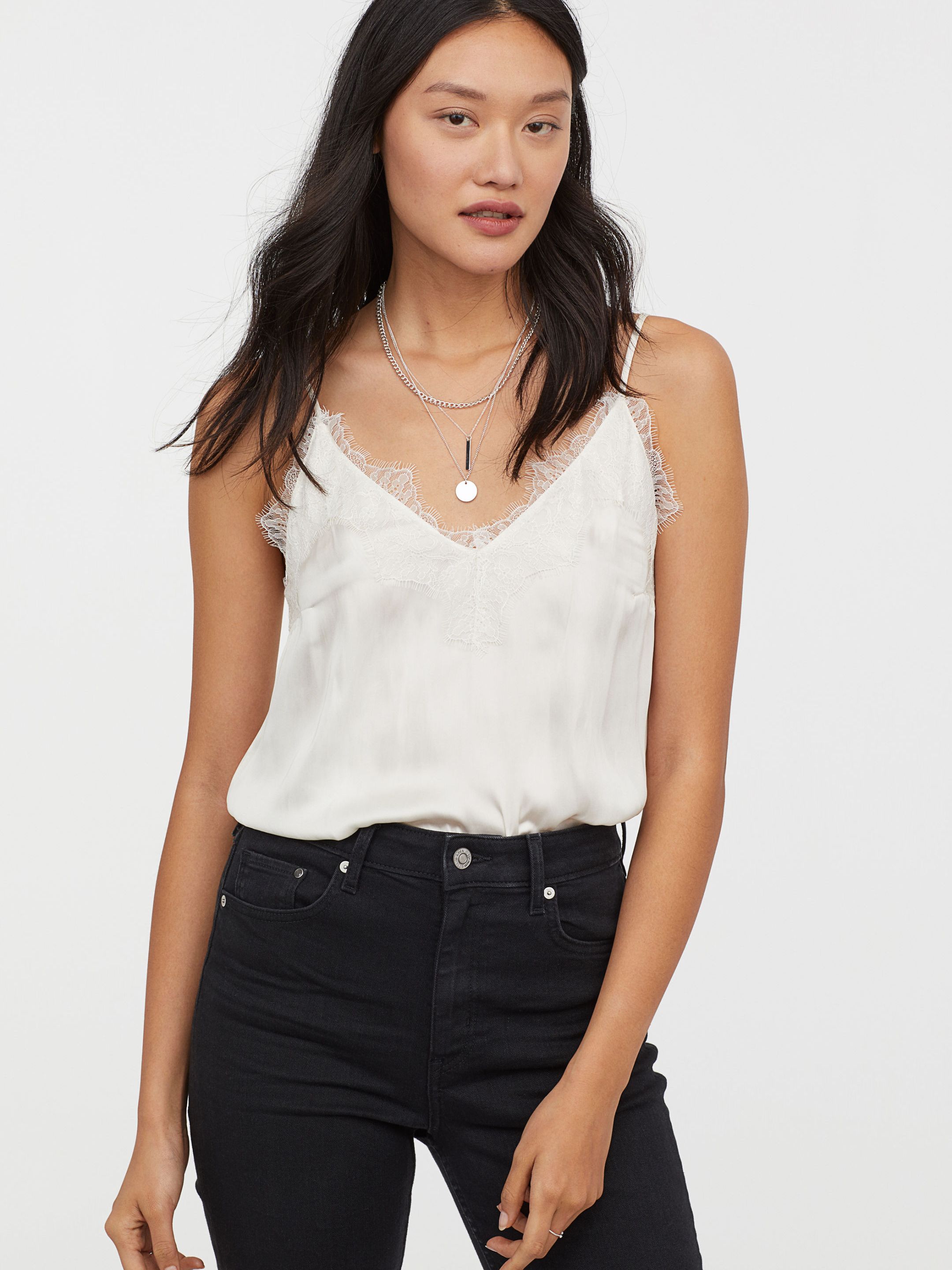 

Топ H&M 5133738-ABAK 44 Молочный