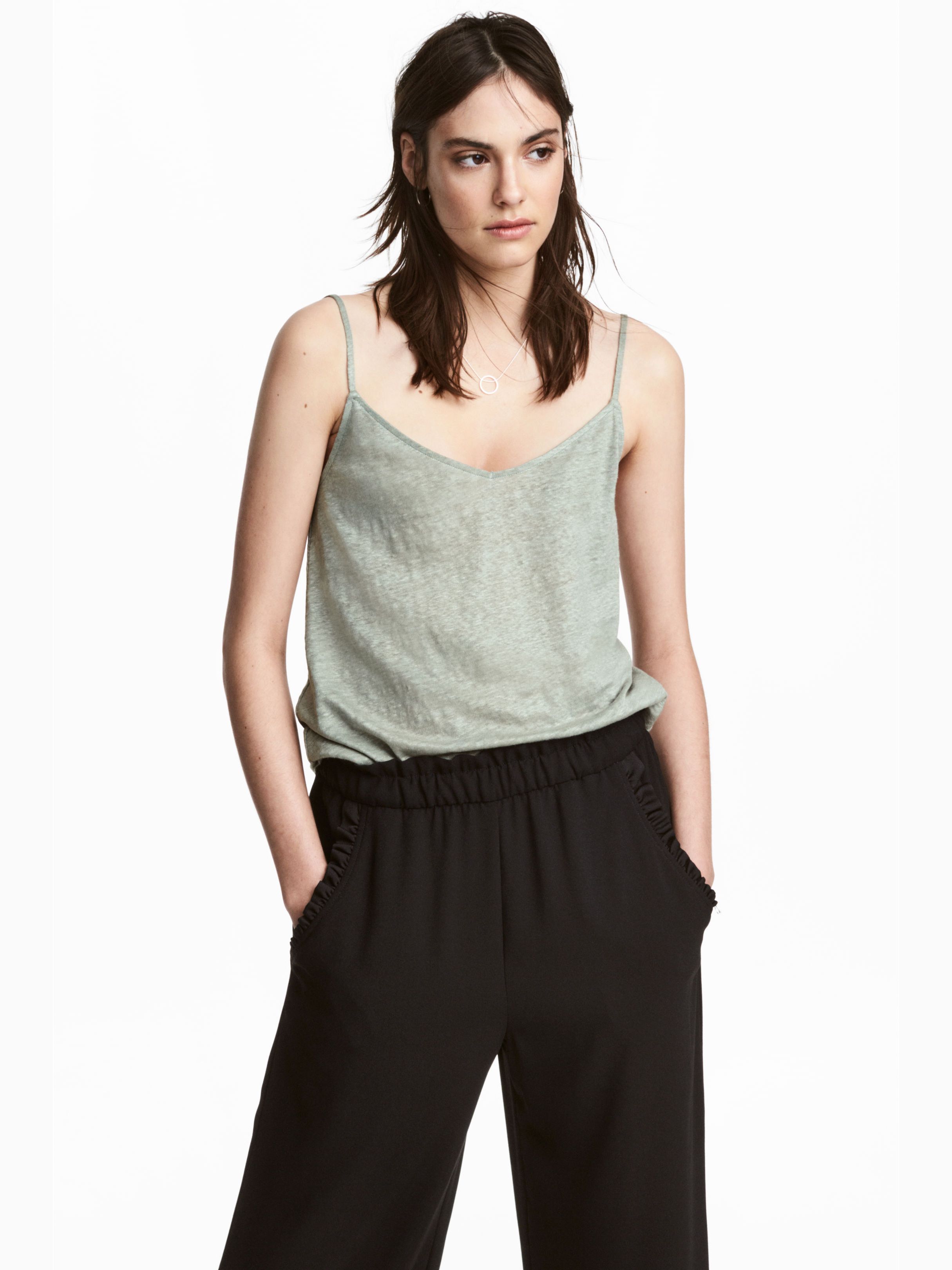 

Топ H&M 5208295-ACUB XL Бледно-зеленый