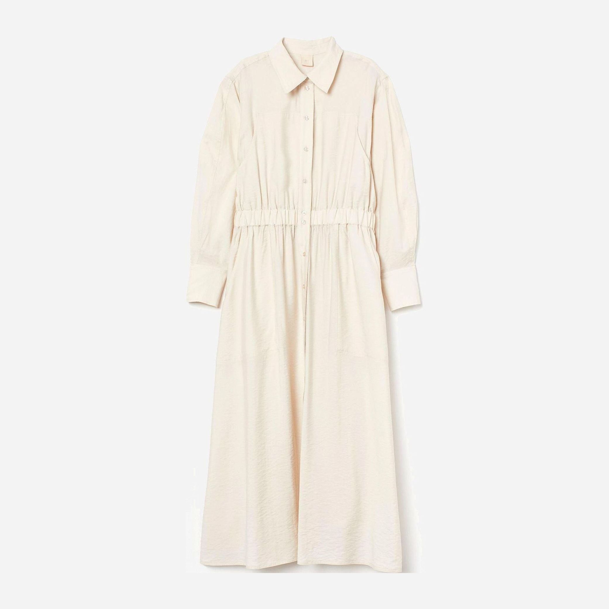 

Платье H&M 8888431-ACWJ M Светло-бежевое