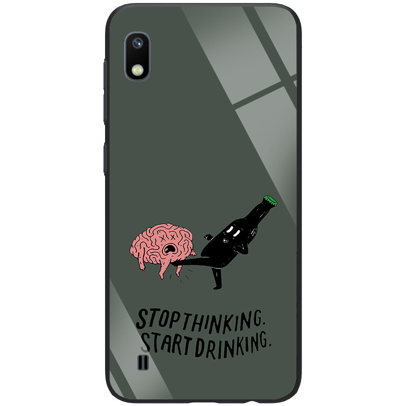 

TPU+Glass чехол Epik ForFun для Samsung Galaxy A10 Stopthinking